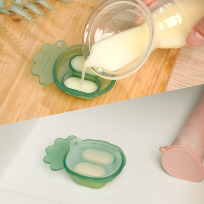 Freeze-N-Feed Mini Combo – Silicone Fresh Food Feeder + Mini Pineapple Nibble Tray
