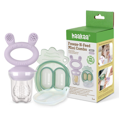 Freeze-N-Feed Mini Combo – Silicone Fresh Food Feeder + Mini Pineapple Nibble Tray