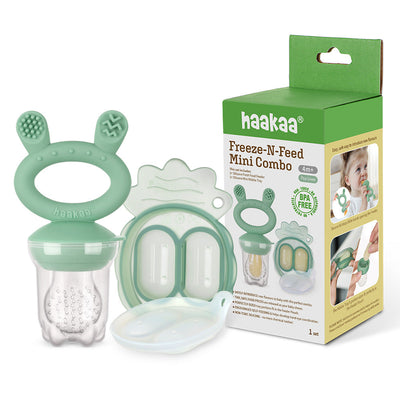 Freeze-N-Feed Mini Combo – Silicone Fresh Food Feeder + Mini Pineapple Nibble Tray
