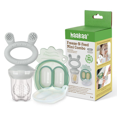 Freeze-N-Feed Mini Combo – Silicone Fresh Food Feeder + Mini Pineapple Nibble Tray