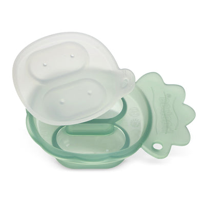Freeze-N-Feed Mini Combo – Silicone Fresh Food Feeder + Mini Pineapple Nibble Tray