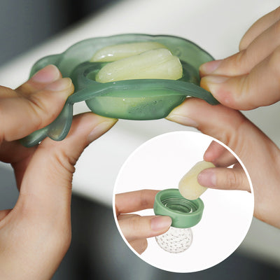 Freeze-N-Feed Mini Combo – Silicone Fresh Food Feeder + Mini Pineapple Nibble Tray