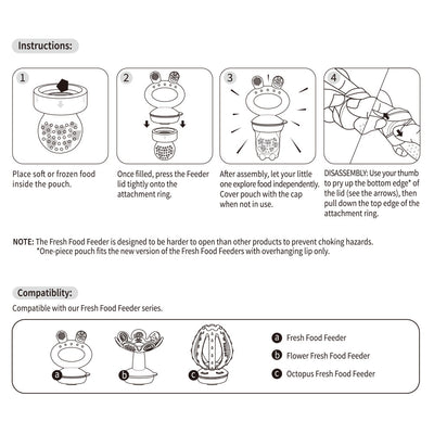 Haakaa Freeze-N-Feed Mini Silicone Replacement Pouch