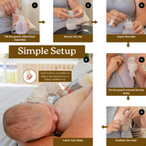 Supplemental Feeding Tube & Pouch Set – 120ml Silicone Breastfeeding Support System