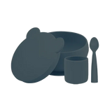 Silicone Suction Bowly & Mini Cup Set with Lid – 100% Food-Grade (450ml + 180ml)
