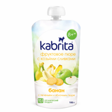 Kabrita Banana, Biscuits And Apple Puree With Sweet Goat Milk Cream 100G (300100)