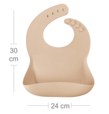 Roll-Up Silicone Baby Bib – Food-Grade Soft Waterproof Bib for BLW