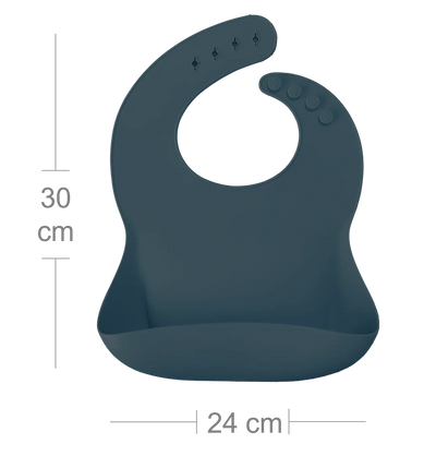 Roll-Up Silicone Baby Bib – Food-Grade Soft Waterproof Bib for BLW