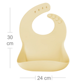 Roll-Up Silicone Baby Bib – Food-Grade Soft Waterproof Bib for BLW