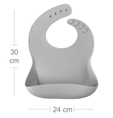 Roll-Up Silicone Baby Bib – Food-Grade Soft Waterproof Bib for BLW