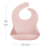 Roll-Up Silicone Baby Bib – Food-Grade Soft Waterproof Bib for BLW
