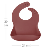 Roll-Up Silicone Baby Bib – Food-Grade Soft Waterproof Bib for BLW