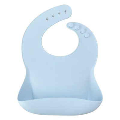 Roll-Up Silicone Baby Bib – Food-Grade Soft Waterproof Bib for BLW