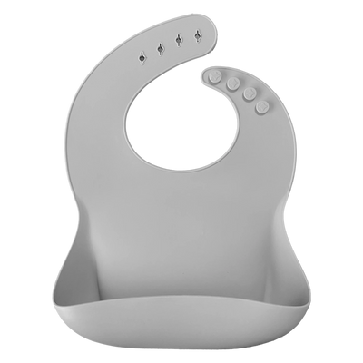 Roll-Up Silicone Baby Bib – Food-Grade Soft Waterproof Bib for BLW