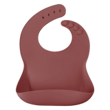 Roll-Up Silicone Baby Bib – Food-Grade Soft Waterproof Bib for BLW
