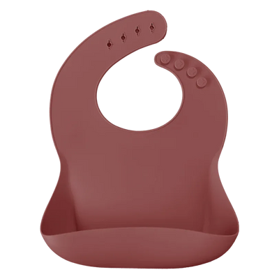 Roll-Up Silicone Baby Bib – Food-Grade Soft Waterproof Bib for BLW