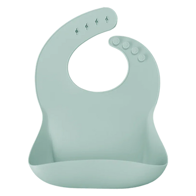 Roll-Up Silicone Baby Bib – Food-Grade Soft Waterproof Bib for BLW