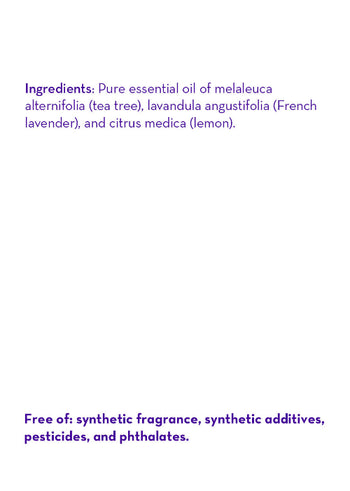 California Baby Tea Tree, Lavender & Lemon Essential Oil Blend – Natural Air Freshening Aromatherapy