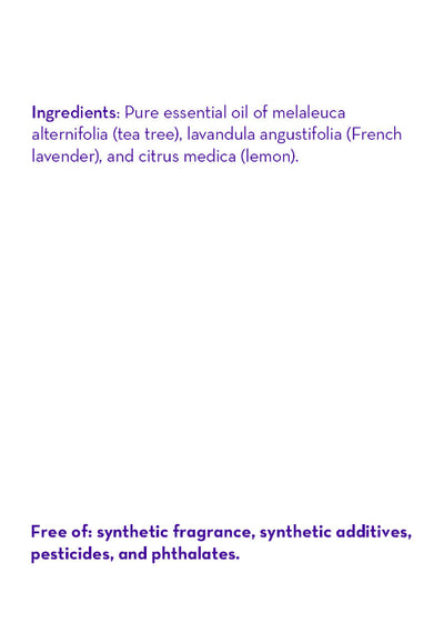 California Baby Tea Tree, Lavender & Lemon Essential Oil Blend – Natural Air Freshening Aromatherapy