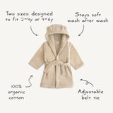Organic Cotton Bear Hooded Robe