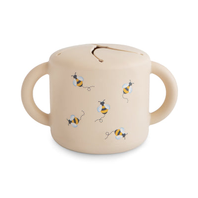Mushie Silicone Snack Cup – Spill-Proof Toddler Snack Container