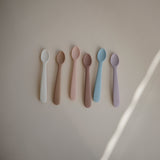 Mushie Silicone Feeding Spoons – Soft-Tip Baby Spoons