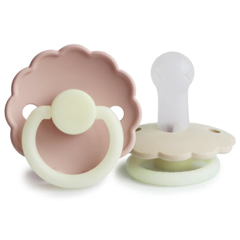 FRIGG Daisy Night Glow Silicone Pacifier – SilkySoft™ Glow-in-the-Dark Pacifier