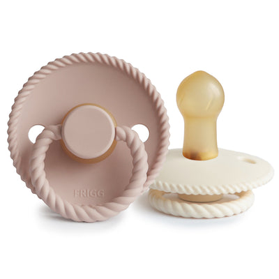 FRIGG Rope Rubber Pacifier – Natural Latex Baby Pacifier