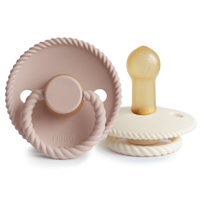 FRIGG Rope Rubber Pacifier – Natural Latex Baby Pacifier