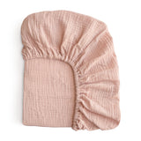 Mushie Extra Soft Muslin Crib Sheet