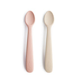 Mushie Silicone Feeding Spoons – Soft-Tip Baby Spoons