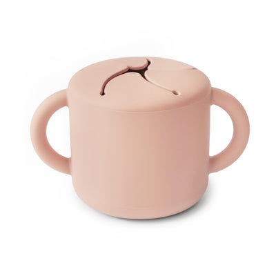 Mushie Silicone Snack Cup – Spill-Proof Toddler Snack Container