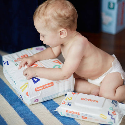Kudos Diaper Box | 100% Cotton-Lined TCF Diapers Size 1-6