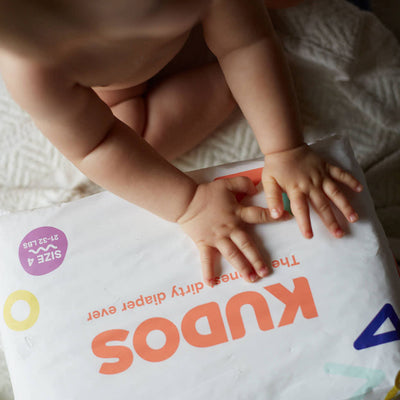 Kudos Diaper Box | 100% Cotton-Lined TCF Diapers Size 1-6