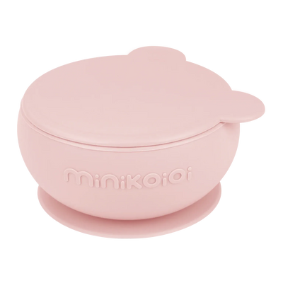 Stay-Put Silicone Suction Bowl with Lid