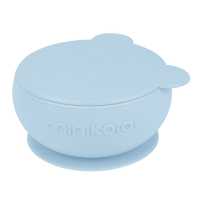 Stay-Put Silicone Suction Bowl with Lid