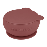 Stay-Put Silicone Suction Bowl with Lid