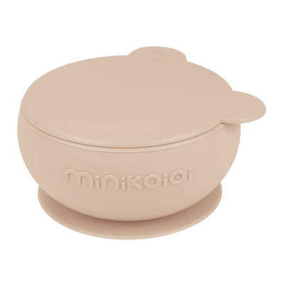 Stay-Put Silicone Suction Bowl with Lid