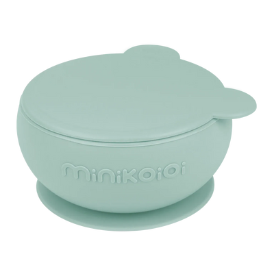 Stay-Put Silicone Suction Bowl with Lid