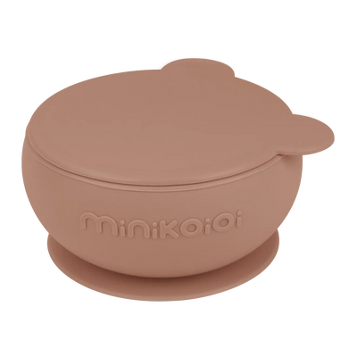 Stay-Put Silicone Suction Bowl with Lid