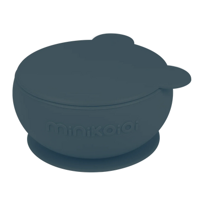 Stay-Put Silicone Suction Bowl with Lid
