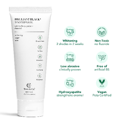 Charcoal Oil Pulling & Hydroxyapatite Toothpaste Bundle – Fluoride-Free Whitening & Enamel Repair