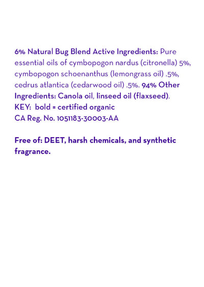 California Baby Bug Repellent Oil – Natural DEET-Free Mosquito Protection for Sensitive Skin