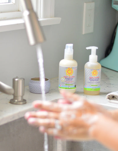 California Baby Super Sensitive Hand Wash & Lotion Set – Unscented Moisturizing Care for Dry Hands