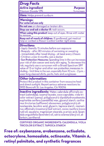 California Baby Calendula Mineral Sunscreen SPF 30+ – Gentle Organic Sun Protection for Sensitive Skin