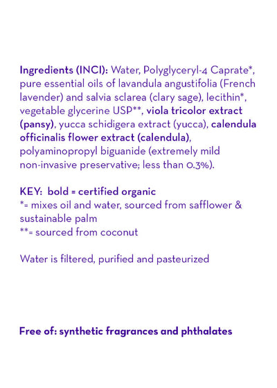 California Baby Lavender & Clary Sage Calming Room & Linen Spritzer – Natural Essential Oil Spray