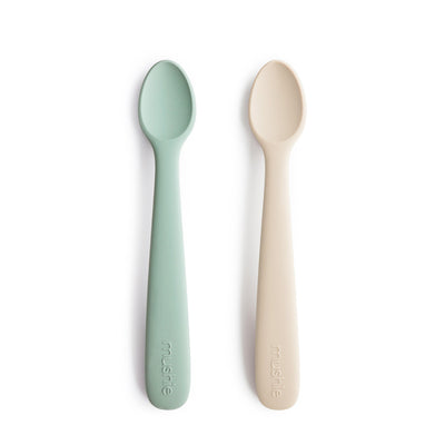 Mushie Silicone Feeding Spoons – Soft-Tip Baby Spoons