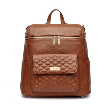 Luli Bebe Signature Diaper Bag – Caramel