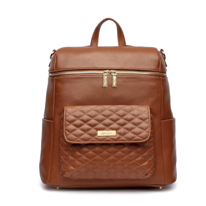 Luli Bebe Signature Diaper Bag – Caramel