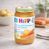 HiPP Carrots with Potatoes and Wild Salmon Puree 190g (6105)
